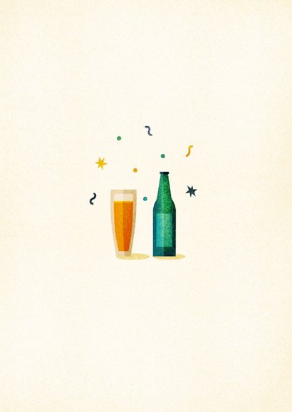Nieuwjaarskaart pop, fizz clink simpel 2