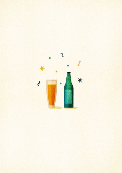 Nieuwjaarskaart pop, fizz clink simpel 2