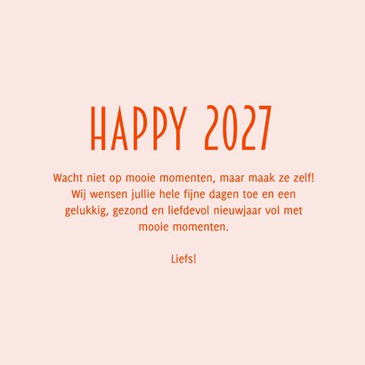 Nieuwjaarskaart retro vuurwerk happy 2027 3