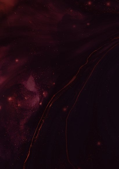 Nieuwjaarskaart rode marmer swirl zakelijk fotocollage 2026 Achterkant