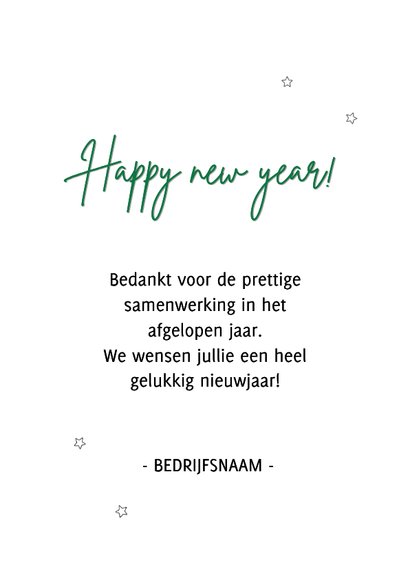 Nieuwjaarskaart samen maken we een succes van 2026 3