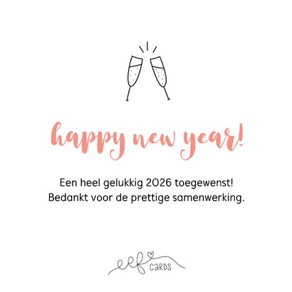 Nieuwjaarskaart samen werken aan een mooi 2026 3