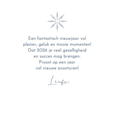 Nieuwjaarskaart sneeuwlandschap bomen 3