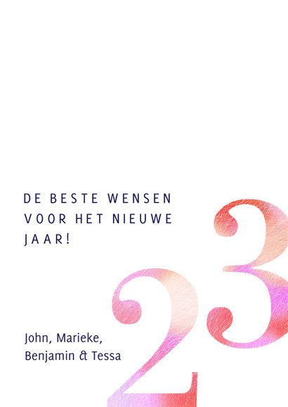 Nieuwjaarskaart stijlvol 2023 3