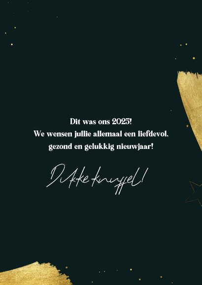 Nieuwjaarskaart terugblik dit was 2025 met vier foto's 3