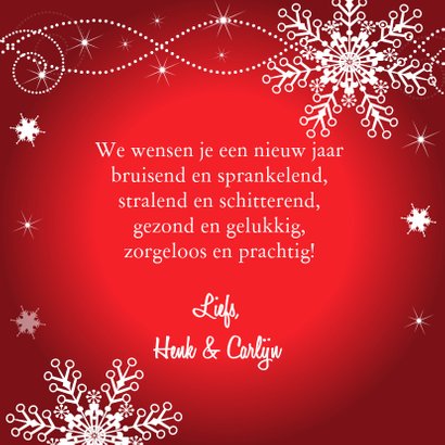 Nieuwjaarskaart typografie rood Happy 2020 3