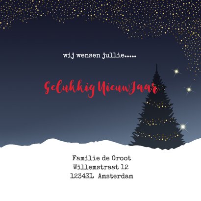 Nieuwjaarskaart Volkswagenbusje 3