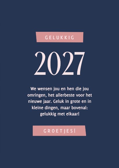 Nieuwjaarskaart vuurwerk holografisch 2027 3