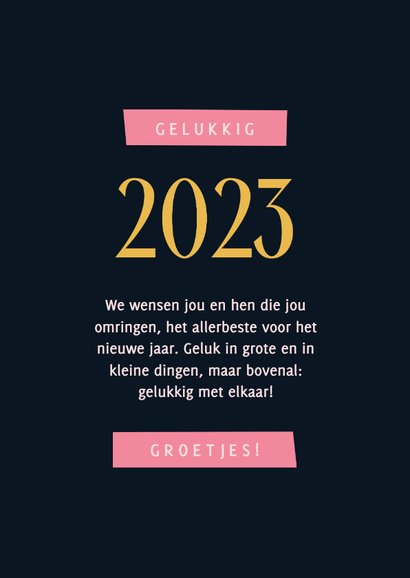 Nieuwjaarskaart vuurwerk kleurrijk 2023 3