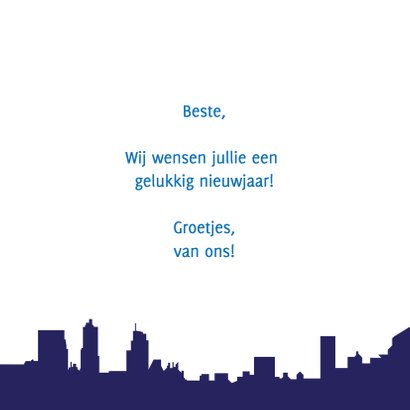 Nieuwjaarskaart vuurwerk vrolijk 3