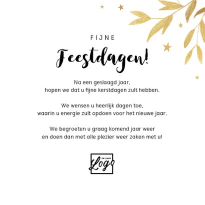 Nieuwjaarskaart zakelijk 2020 champagne proost goud 3