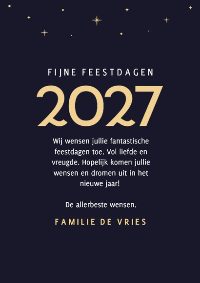 Nieuwjaarskaartje Chinees met draak en sterretjes 3