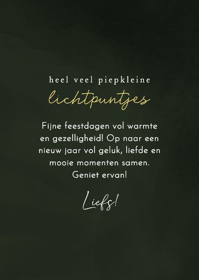 Nieuwjaarskaartje lichtpuntjes ster om hoofd muisje 3