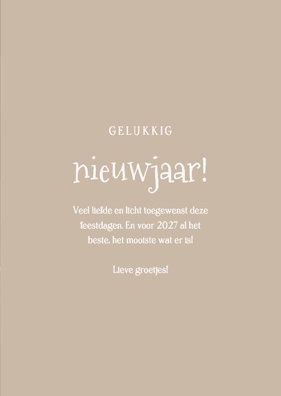 Nieuwjaarskaartje met schattig roodborstje en sterren 3