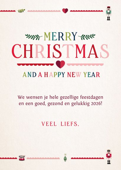 Nostalgische foto- en kerstkaart met eigen foto's 3