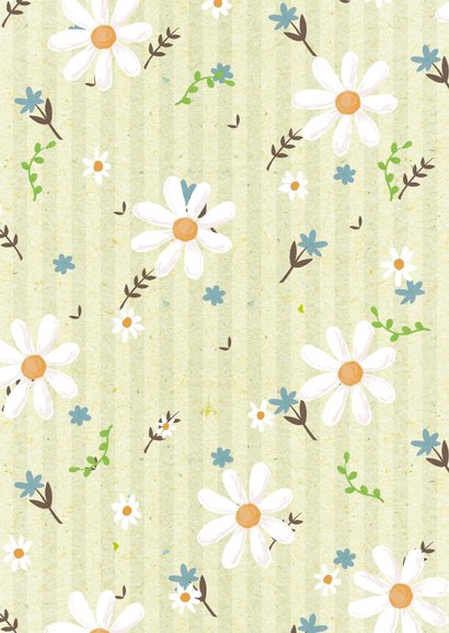 O zo mega trots op jou- flowers and stripes - zomaar kaartje Achterkant