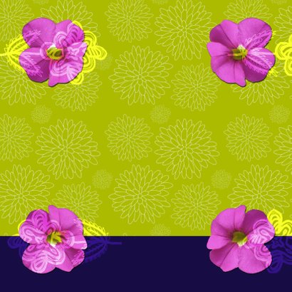 Olifantje met bloemen verjaardag 3