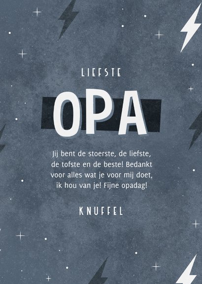 Opa kaart fotocollage stoer opa jij bent de liefste 3