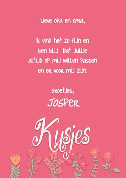 Opa & oma: jullie zijn de liefste 3