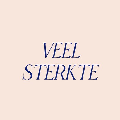 Oranje sterktekaartje wat klote 2