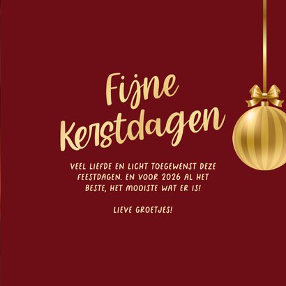 Originele fotokaart met kerstballen 3