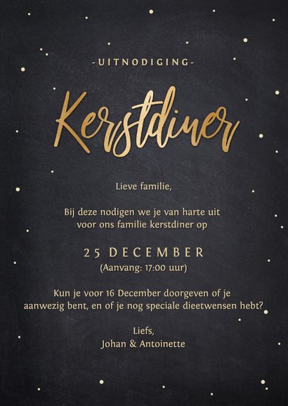 Originele uitnodiging kerstdiner - bestek in kerstboom vorm 3