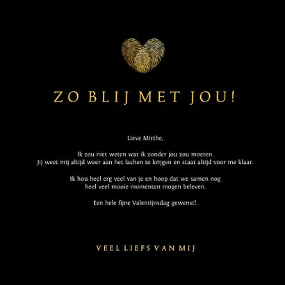 Originele valentijnskaart man - hart van vingerafdrukken 3