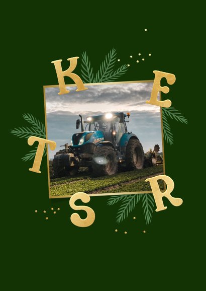 Originele zakelijke kerstkaart kerstboom fotocollage kerst 2