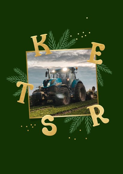 Originele zakelijke kerstkaart kerstboom fotocollage kerst 2