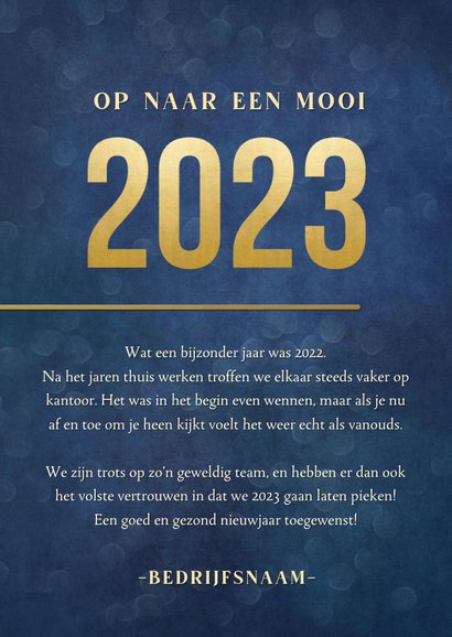 Originele zakelijke nieuwjaarskaart pieken in 2023 grafiek 3