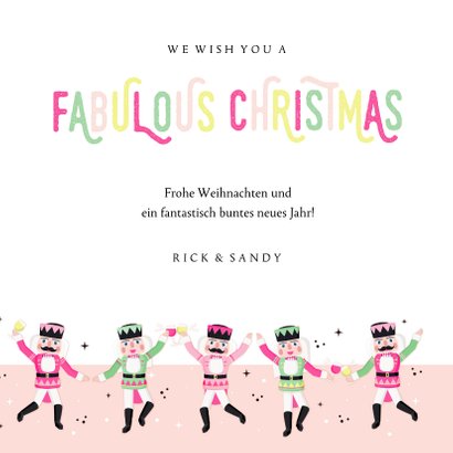 Originelle Weihnachtskarte tanzende Nussknacker 3