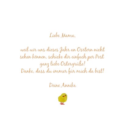 Osterkarte Küken aus dem Ei 3