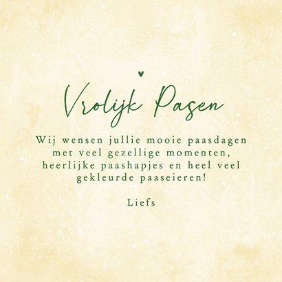 Paaskaart bloemen tulpen kleurrijk liefdevolle paasdagen 3