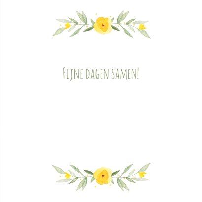 Paaskaart christelijke quote met voorjaarskrans 3