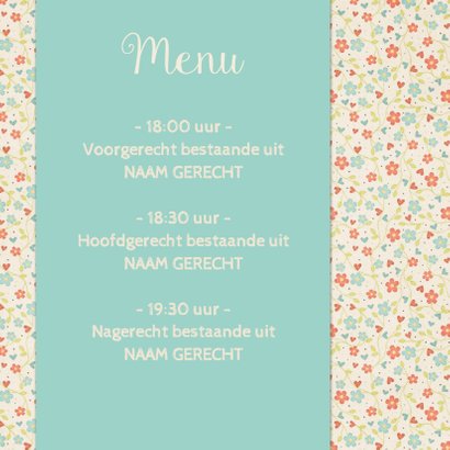 Paasmenu bloemen - DH 2