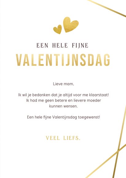 Papieren valentijns kus door de brievenbus kaart met foto 3