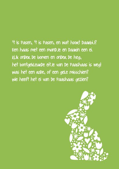 Pasen bloem konijn 3