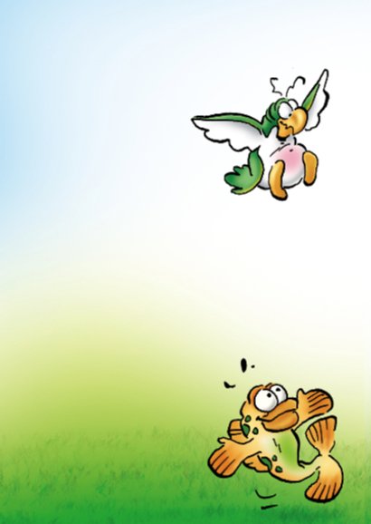 penguins bedankt 2 met bloem 2