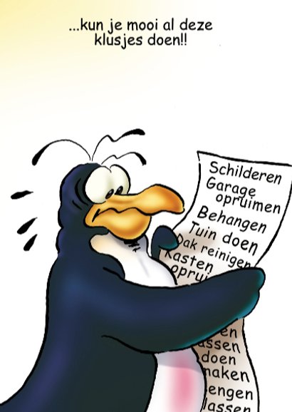 Pinguins pensioen in ligstoel 3