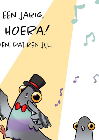 Pigeons Unleashed verjaardagskaart 3