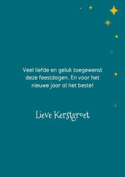 Pinguins op slee kerstkaart 3