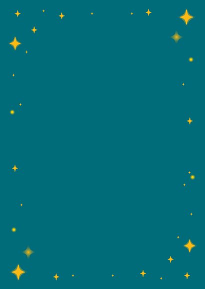 Pinguins op slee kerstkaart Achterkant