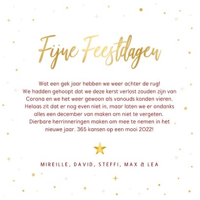 Positieve kerstkaart make it a december to remember 3