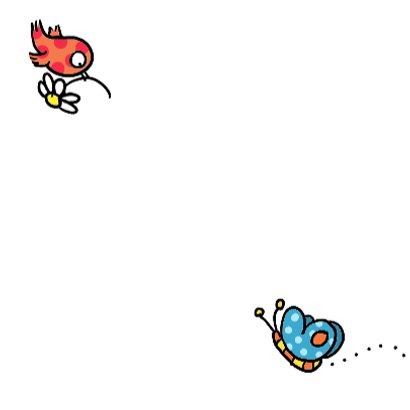 Prachtige babykaart met vlinder 3