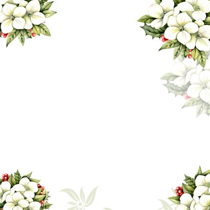 Prettige Kerstdagen roodborstje appels Achterkant