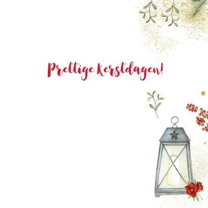 Prettige Kerstdagen vogelhuisje roodborstjes 3