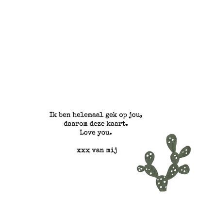 Prikkelende liefdeskaart Cactus 'I'LL ALWAYS STICK WITH YOU' 3