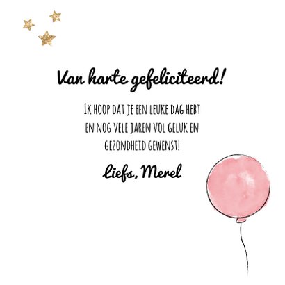 Proosten en ballon kaart 3