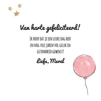 Proosten en ballon kaart 3