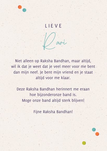Raksha Bandhan armband hindoe kralen mandala 3